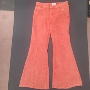 BDG Urban OutfittersWomen's Extreme Flare Courdoroy Pants in Burnt Orange Sz 29
